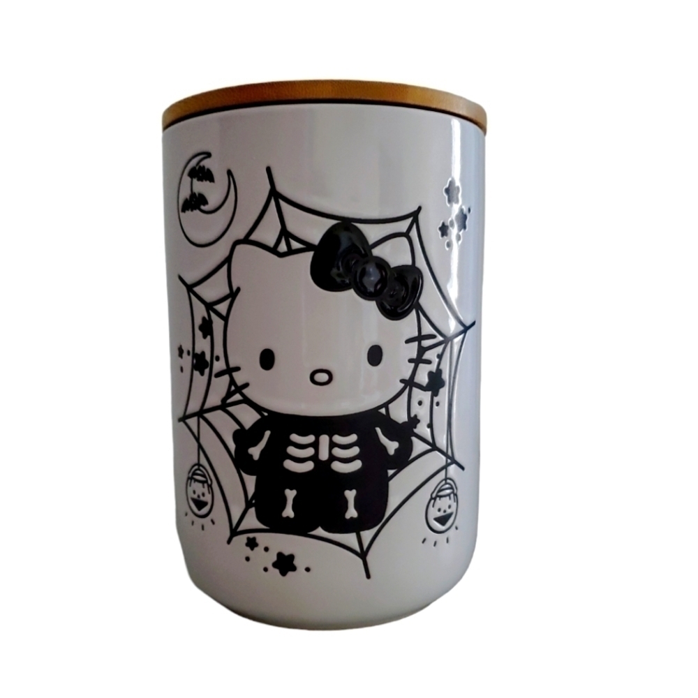 Limited Edition Halloween Hello Kitty Skeleton Ceramic Storage Container